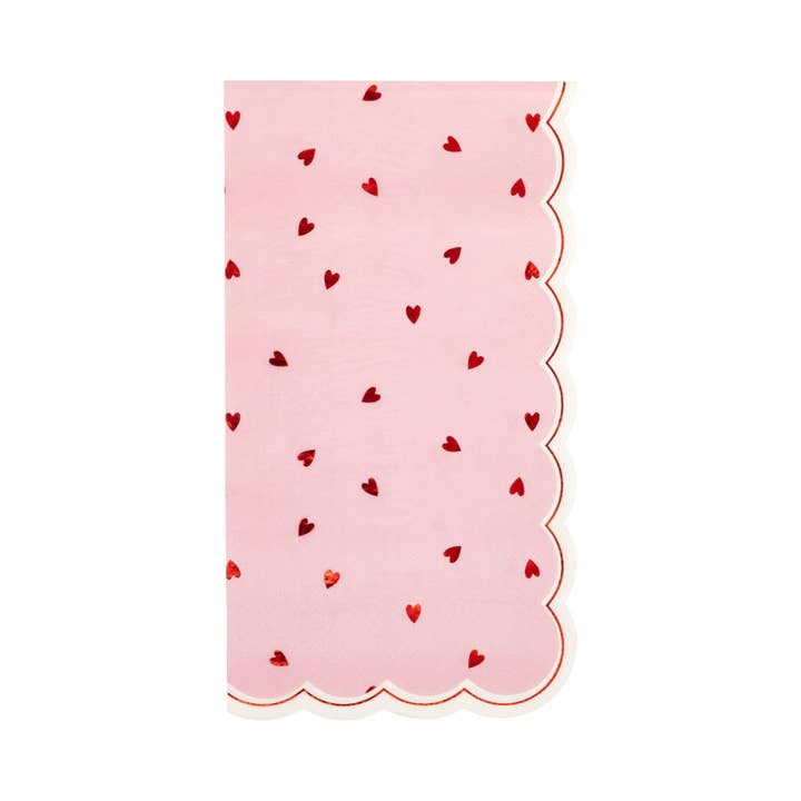 VAL1236 - Scattered Hearts Dinner Napkin for wholesale by My Mind’s Eye