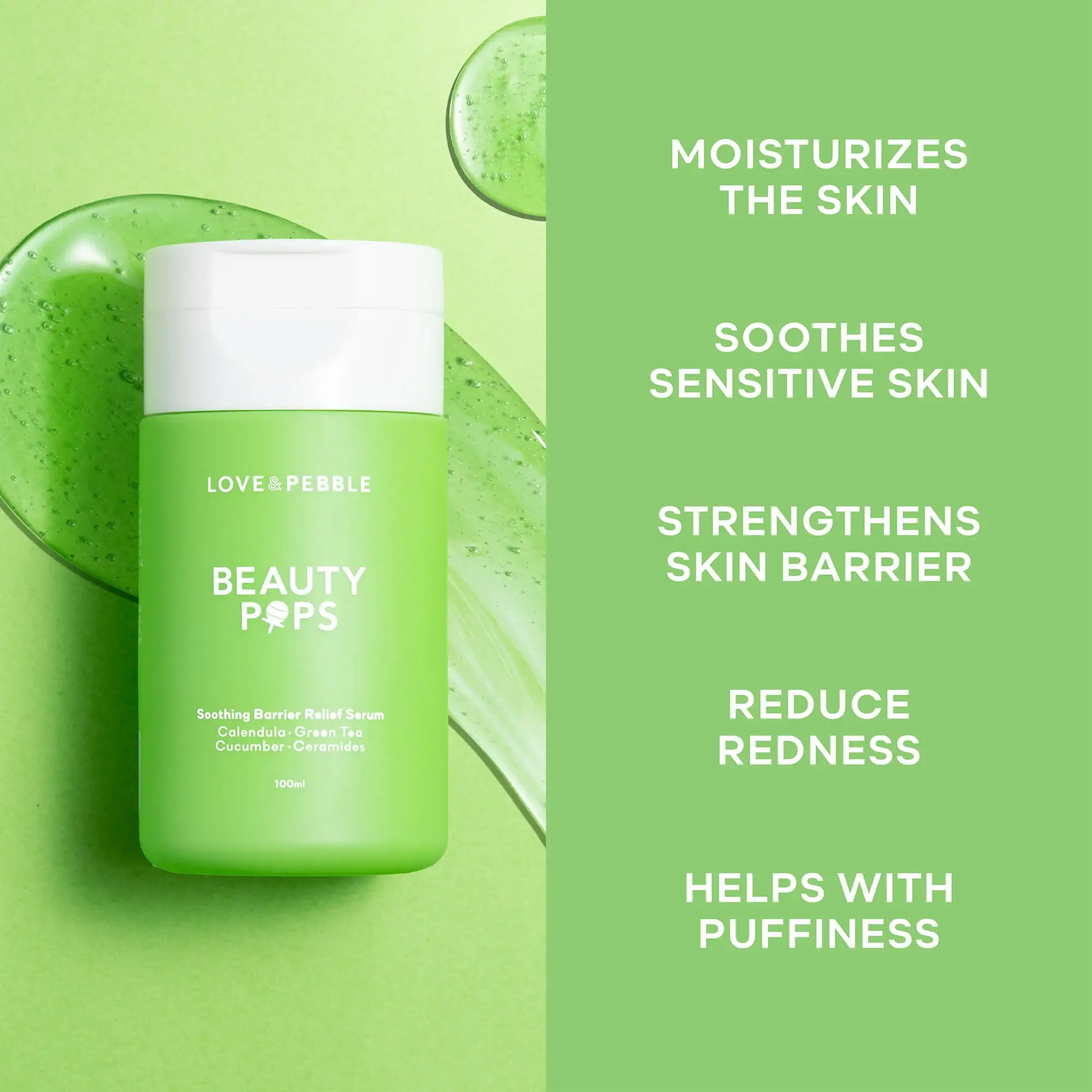 Love & Pebble – wholesale Facial serum/concentrate – BEAUTY POPS™ Soothing Barrier Frozen Serum (Refill Only)4