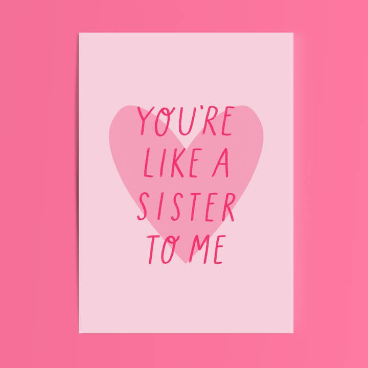 Du er som en søster for mig/Galentines kortbedste ven for engroshandel hos Lydia Southgate