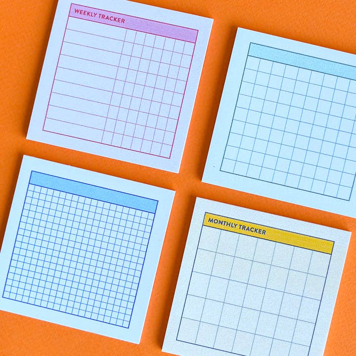 Recess Shop - Wholesale Sticky Notes - Habit Tracker Sticky Note Pad Set2