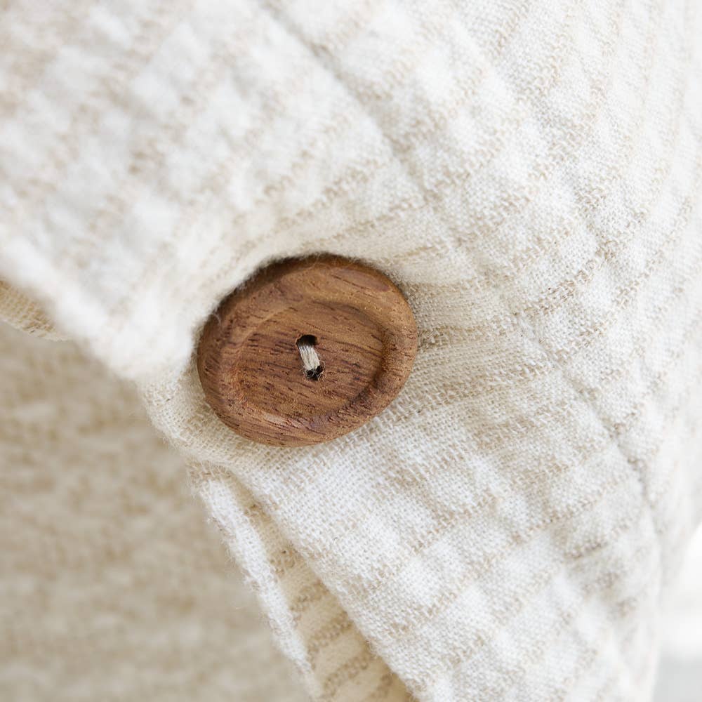 Marina Duvet - Off White w' Natural Stripe for wholesale on Faire6