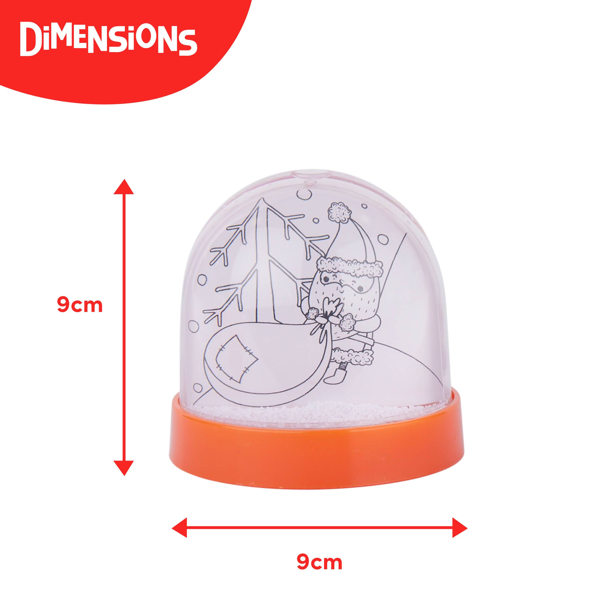 The Twiddlers - Vendita all'ingrosso Kit per lavoretti fai da te - Bambini - Kit Fai da Te Palle di Neve di Natale1