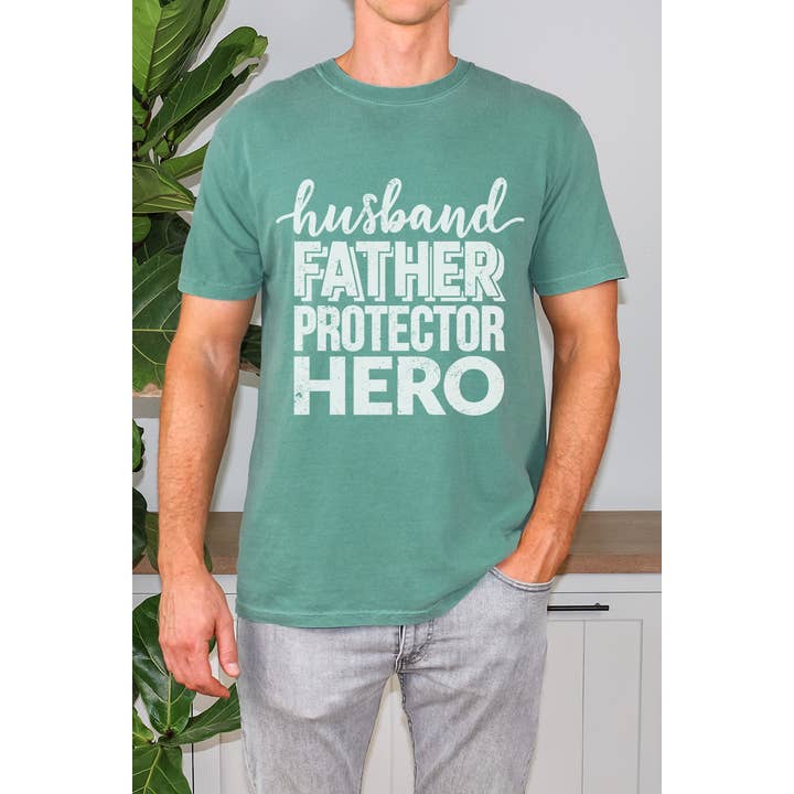 Husband Father Protector Graphic Tee for wholesale by Bella Me