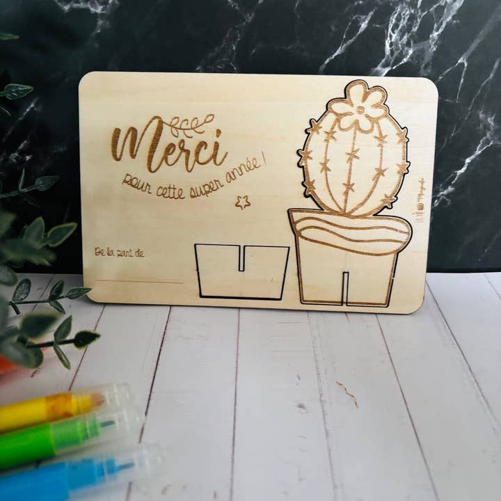 Träkort mästare skola, Tack, för detta fantastiska år för wholesale av La vie en magenta