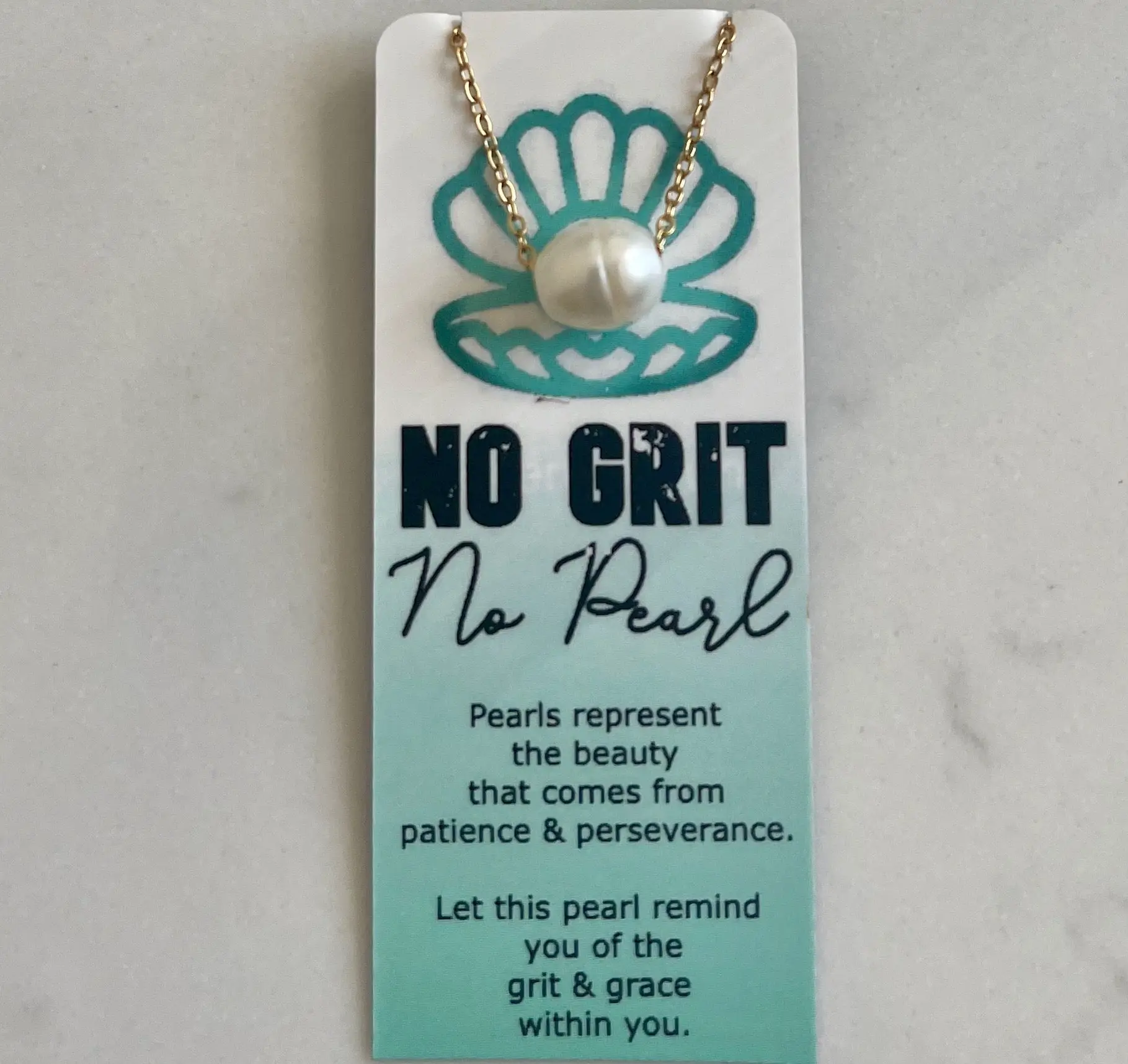 L Rae Charm - Wholesale Pendant/Charm Necklace - Freshwater Pearl Necklace – Inspirational Gift Grit & Grace2