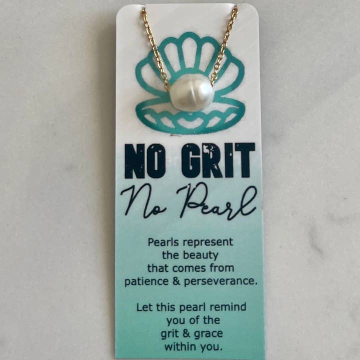 L Rae Charm - Wholesale Pendant/Charm Necklace - Freshwater Pearl Necklace – Inspirational Gift Grit & Grace2