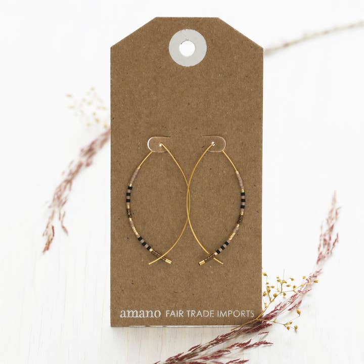 Amano Studio - Wholesale Hoop Earrings - Japanese Marquise Threaders- - multi colorways