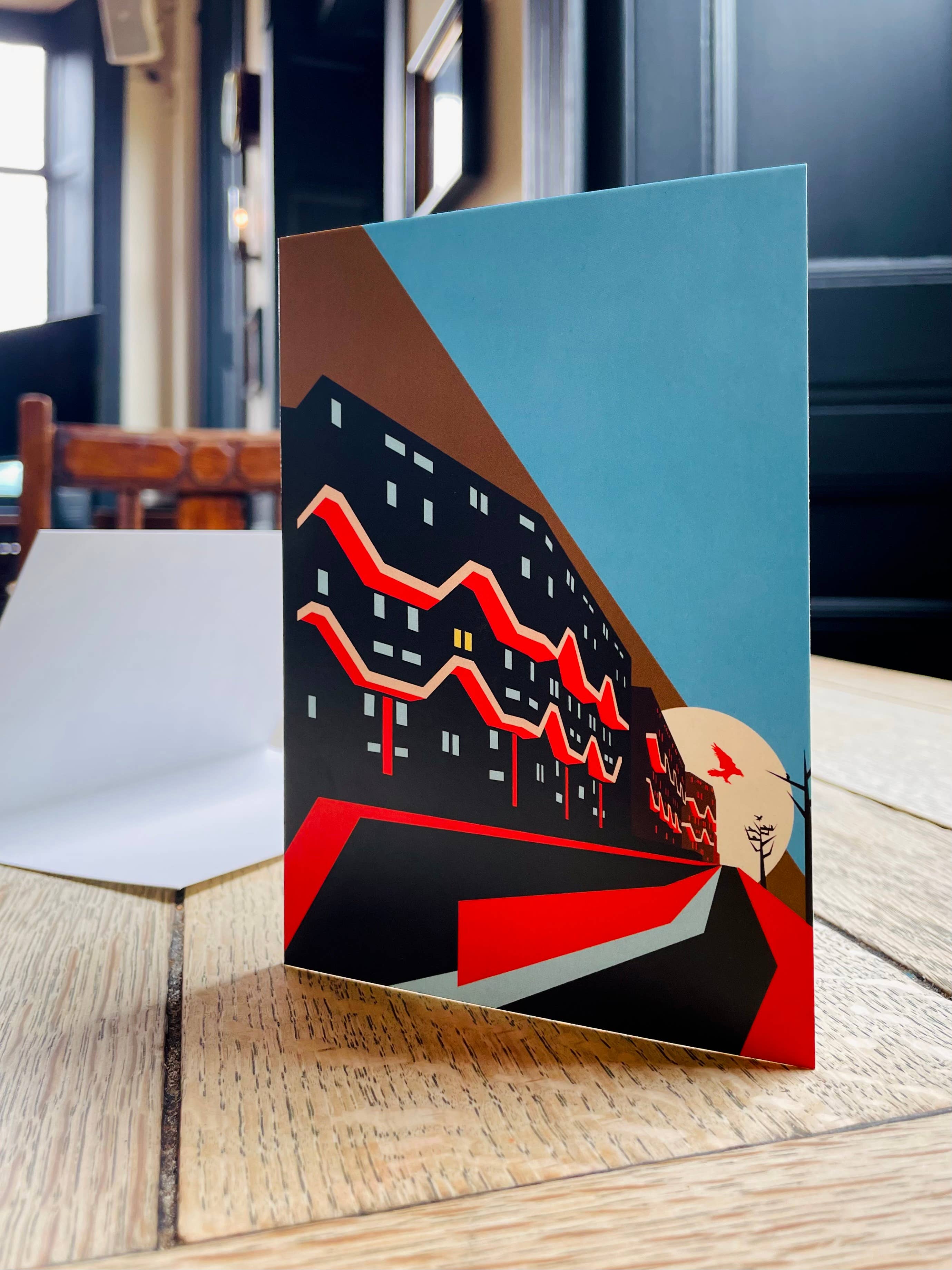 EYE FOR LONDON PRINTS - Wholesale Everyday Greeting Card - Southwyck House Brixton London Mini Greeting Cards1