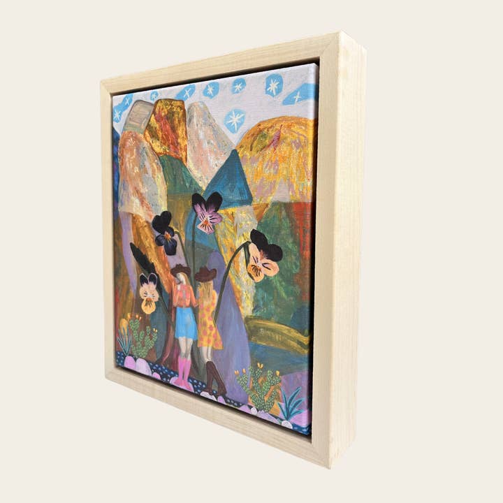 El Baker Art - Wholesale Art Print - Cowgirl Collage Print | Colorful Pansies Poster - Vintage Western Wall Art20