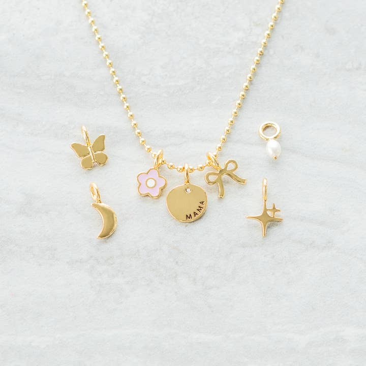 Lucky Feather - Wholesale Jewelry Set - Charm Garden Gold + Silver Bundle - Popular Letters, Shapes, Birthstones & Jewelry Base Items - (480 pieces total!) + free Display10