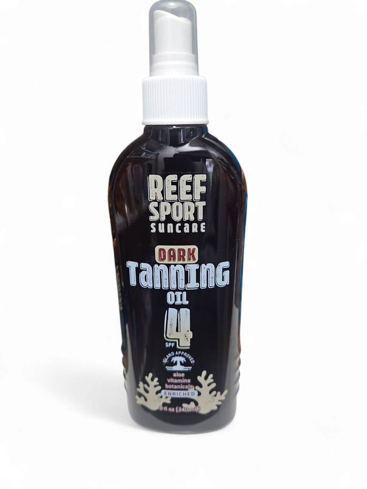 REEF TAN OIL SPF 4 - 8oz for wholesale by Reef Sport Suncare