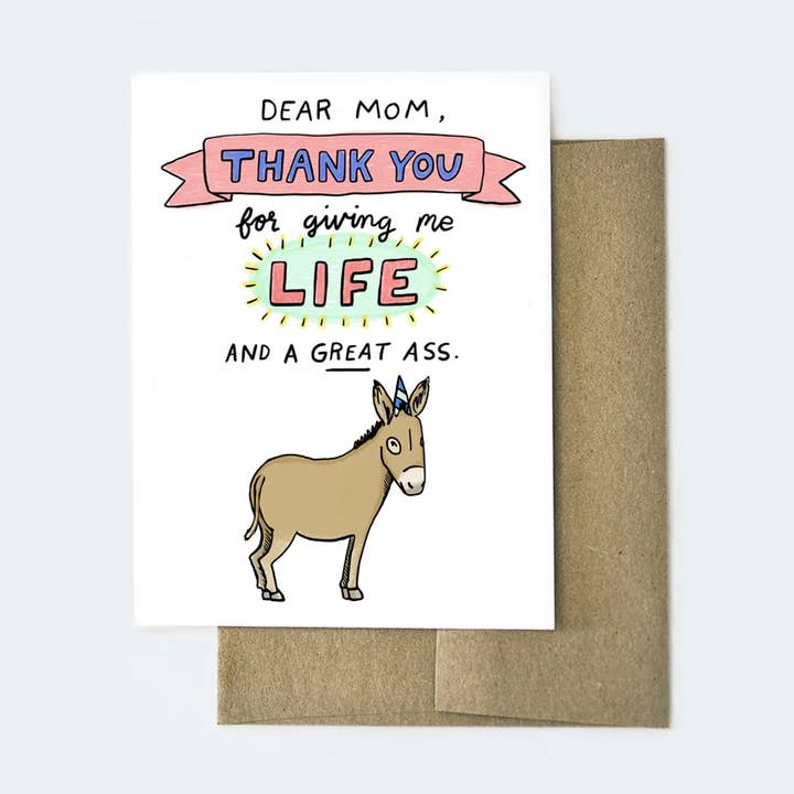 Thanks, Mom Card for wholesale by Aviate Press