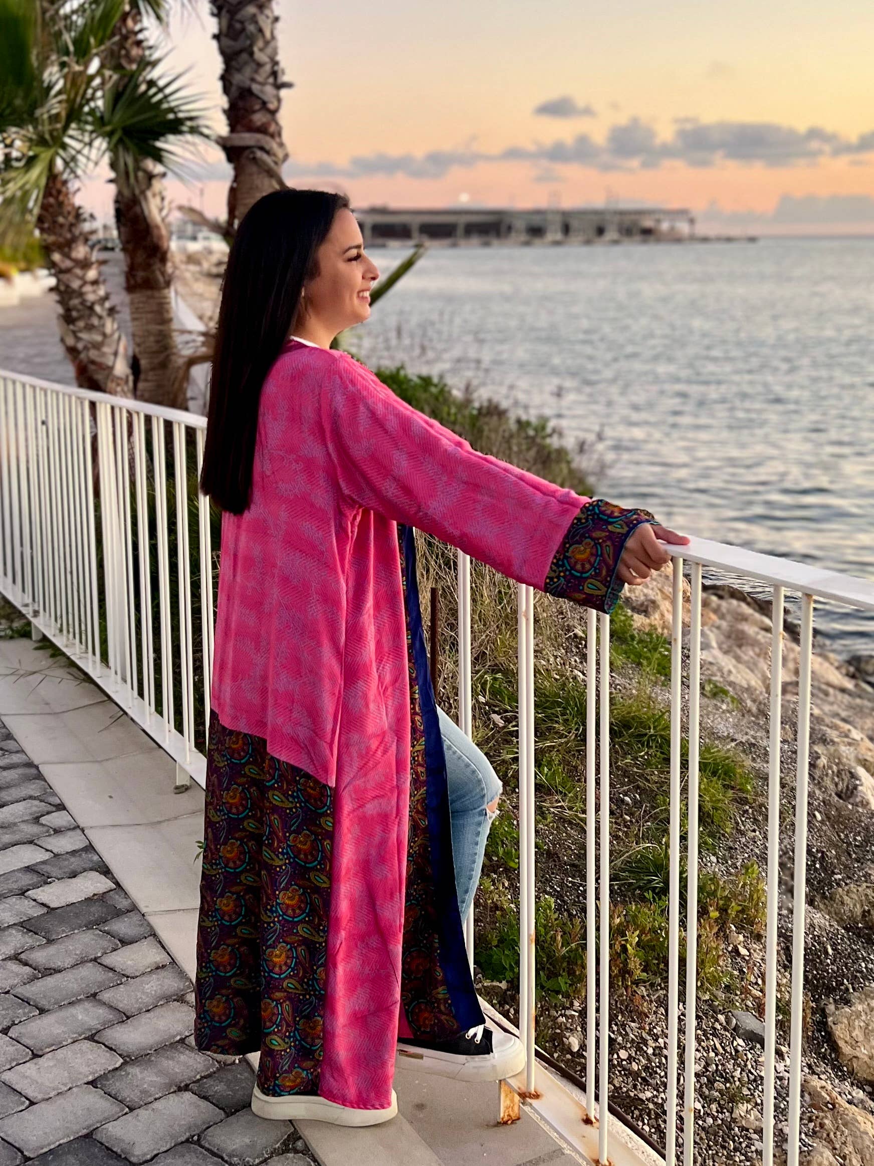 Kinomy - Wholesale Kimono - Women's - Varied reversible long kimonos (118 cm) Pack 20, boho.20