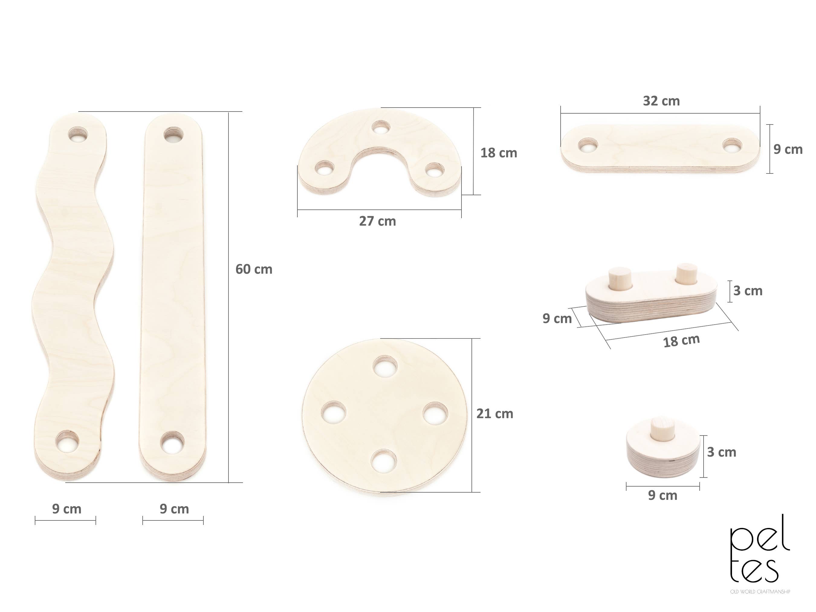 HappyMoon - Wholesale Wood Toy - Kids - PELTES® balance beams, Montessori Toy, Balance Board7