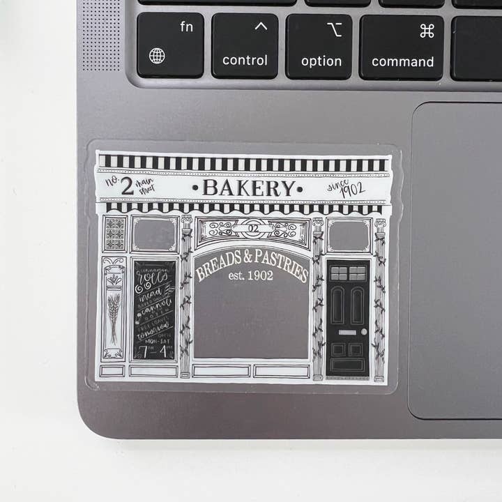 Lemon Press Studio - Wholesale Sticker - Bakery clear vinyl sticker1