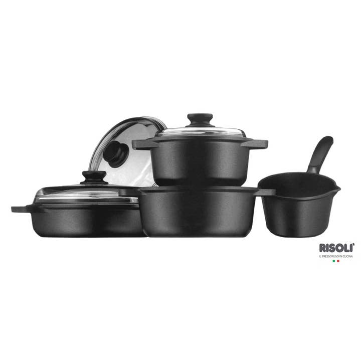 ZWART PLUS INDUCTIE 7-DELIGE SET voor wholesale door Risoli