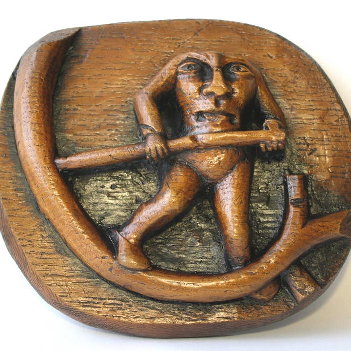 Oakapple Designs Ltd - Wholesale Decorative Figurine - Mythical Creature Blemmyae - Medieval Reproduction Carving