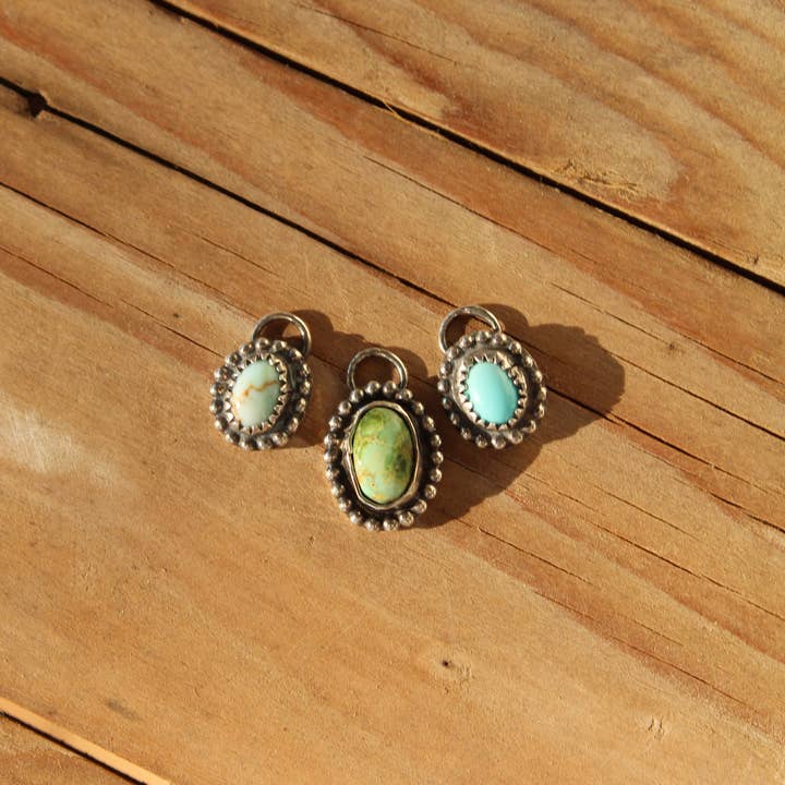 5x7mm Kingman Turquoise Charms *Multiple Options* for wholesale by Golden Creek Silver