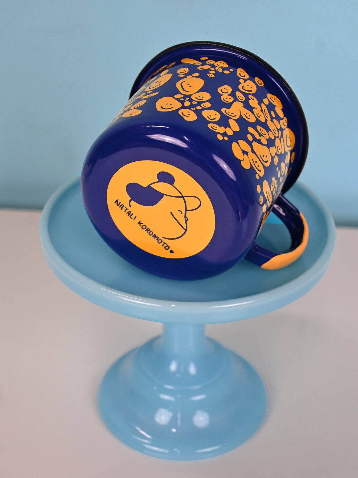 Natali Koromoto - Vente Tasse à café - Mug en émail « Speckled Smileys »8