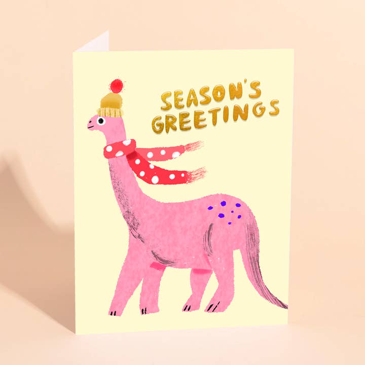 BRACHY WINTER - Holiday Card for wholesale by Carolyn Suzuki