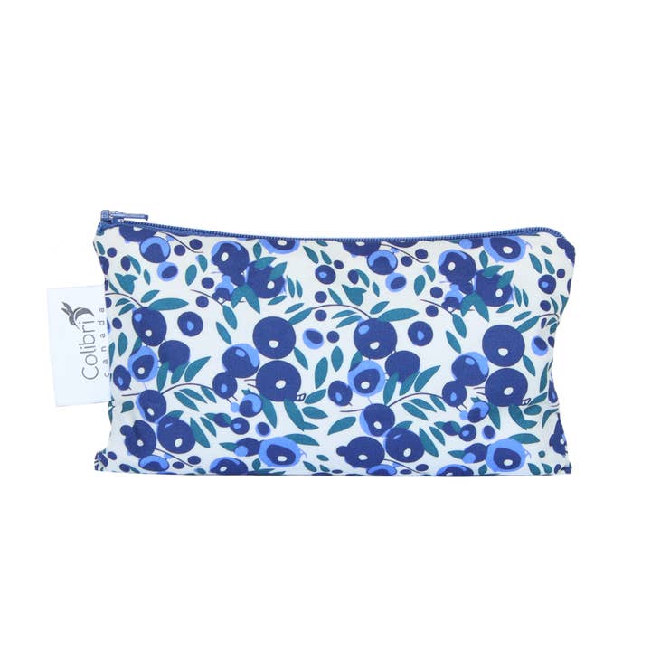 Colibri Canada - Wholesale Food Storage Wrap/Bag - Blueberry Reusable Snack Bag - Medium 0