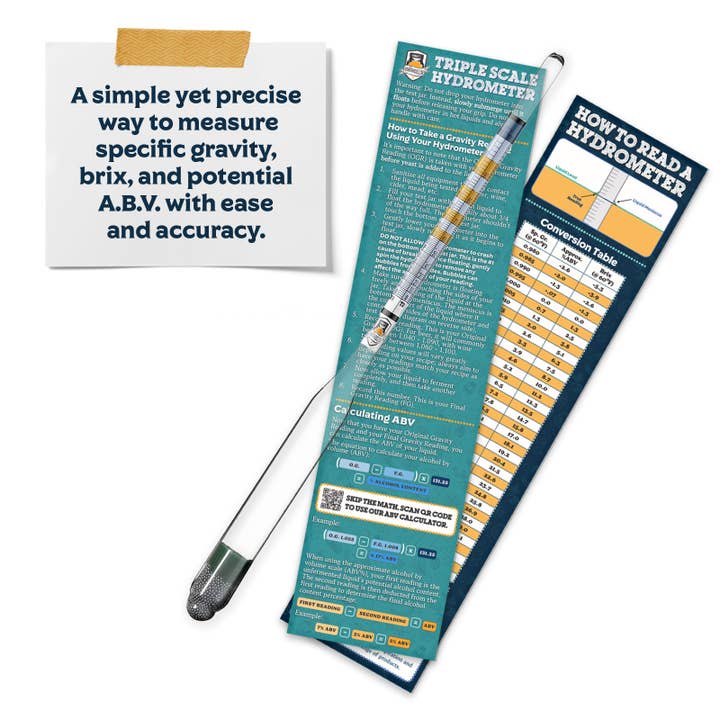 Fermentaholics - Wholesale Dhz-drinkset - Testkit voor glazen hydrometer2