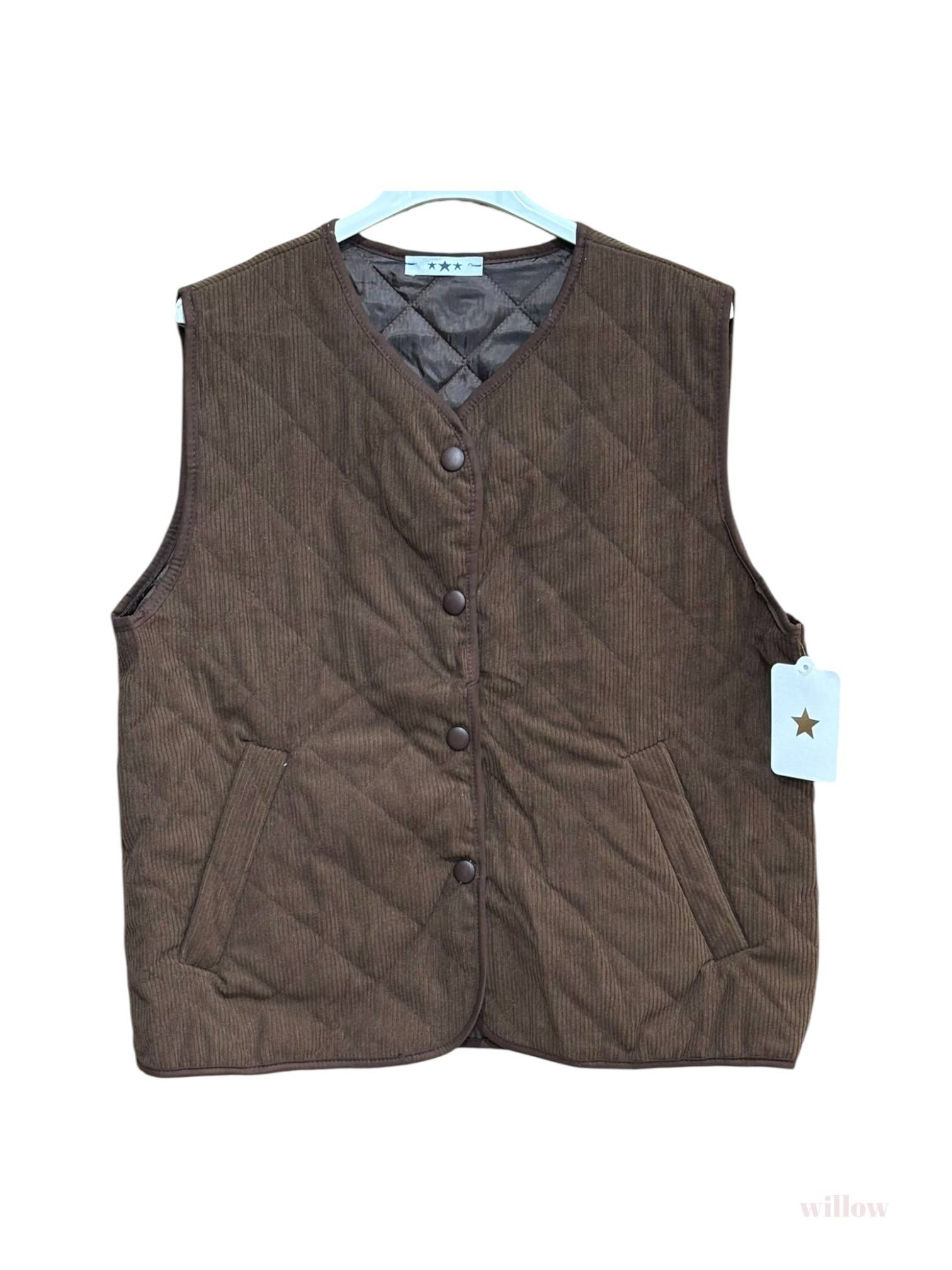 Moonsun - Wholesale Suit Vest - Women's - Quilted velvet vest3