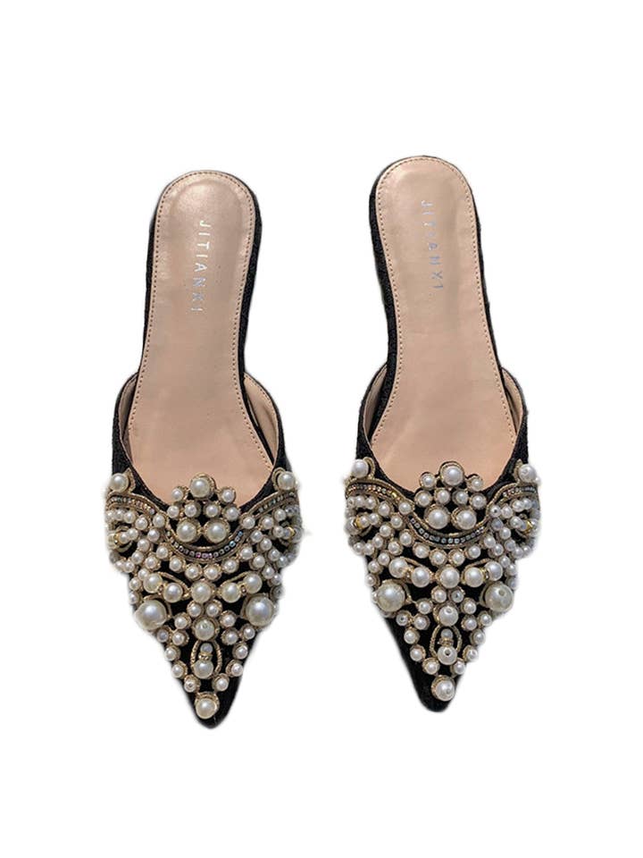 Pearl Flat Slippers SH0058 for wholesale by Ole