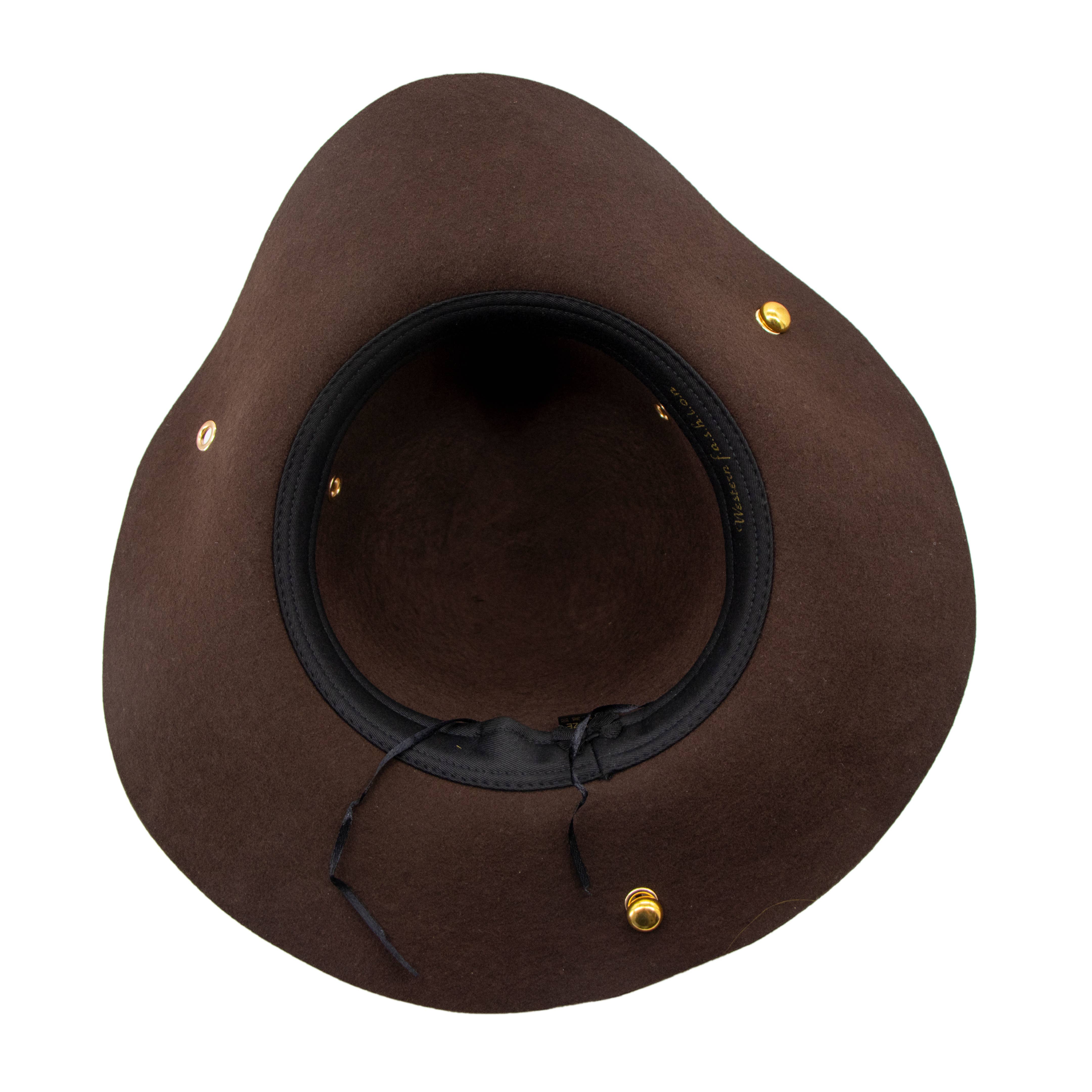 Western Fashion - Wholesale Cowboy Hat - Women's - 69518 Tricone Pirate Hat - 100% wool felt8
