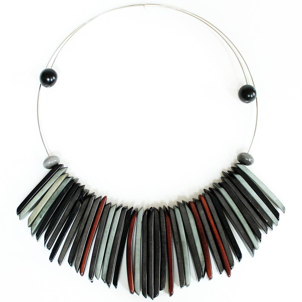Muichic Natural Jewelry - Wholesale Choker/Collar - Fringe Tagua Choker Handmade Fairtrade Lightweight6