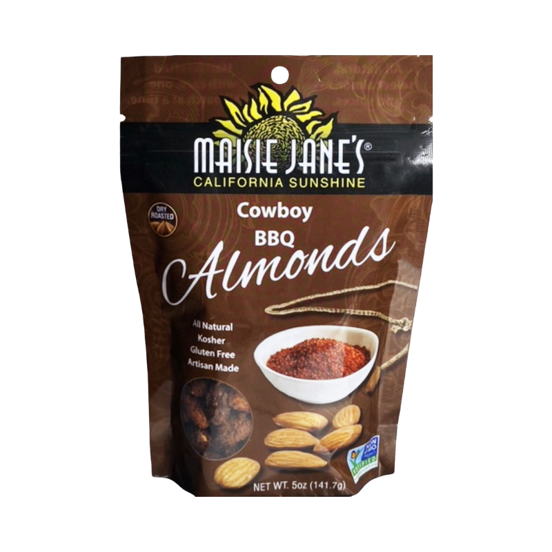 Maisie Jane’s - Wholesale Nuts - Cowboy BBQ Almonds 5 oz. - Reclosable Pouch2