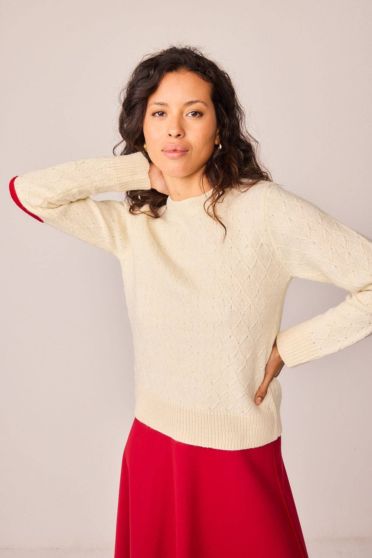 Smile - Wholesale Knit Sweater - Women's - Little Red Riding Hood Jersey1