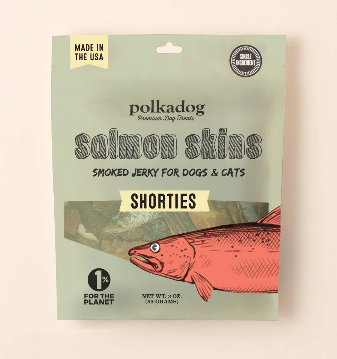 Pet Palette Distribution - Wholesale Pet Treats - Dog - Polkadog Salmon Skin Jerky0
