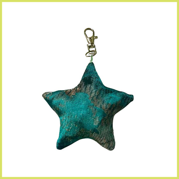 Encanto de Bolsa de Brocado Azul-Verde para venta al por mayor de Trash Bandit NYC