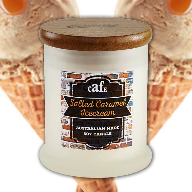 Eclectika Home - Wholesale Pot/gevulde kaars - Salted Caramel Ice Cream Sojakaars met gratis verzending0