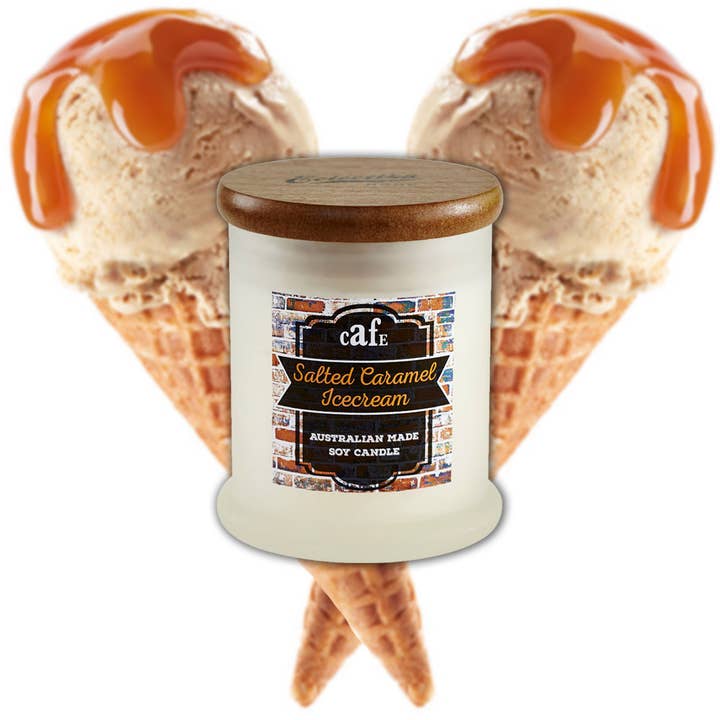 Eclectika Home – wholesale Jar/filled candle – Salted Caramel Ice Cream Soy Candle with Free Shipping