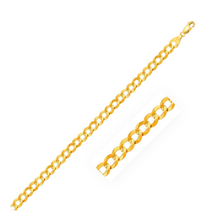 14k Geelgouden Massieve Gourmetketting (3,60 mm) voor wholesale door RubyAnn Jewelry