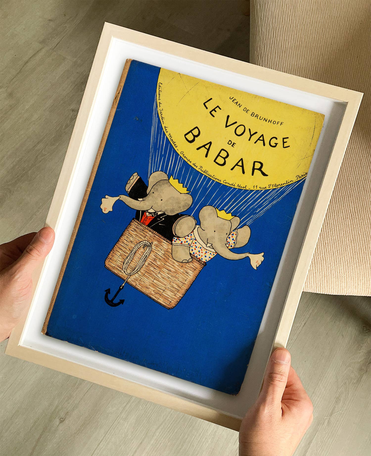 The Curious Desk - Wholesale Kunstprint - Le Voyage De Babar Boekomslag Print2