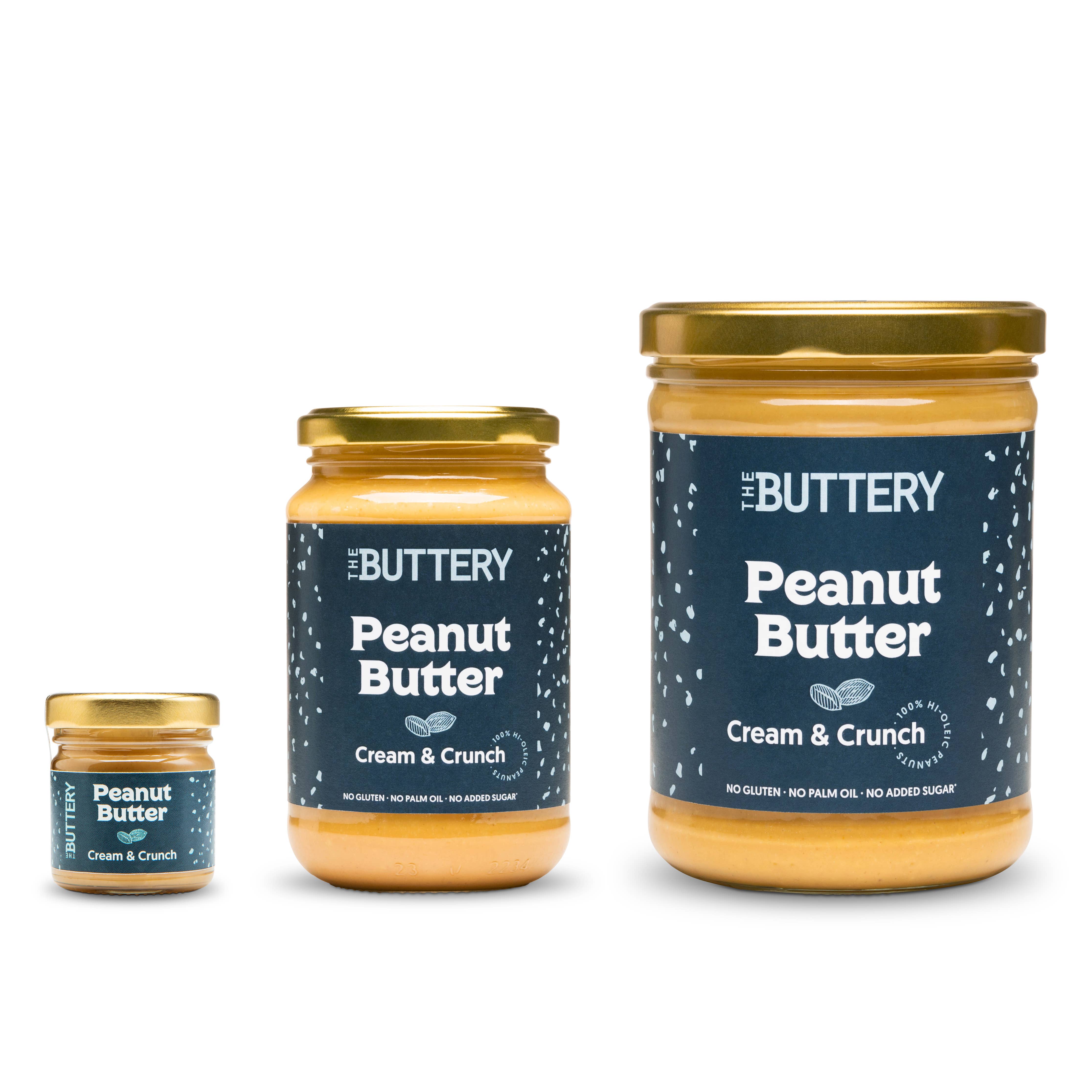 THE BUTTERY - Wholesale Nut Butter - Peanut Butter Gourmet Cream & Crunch – 40g1