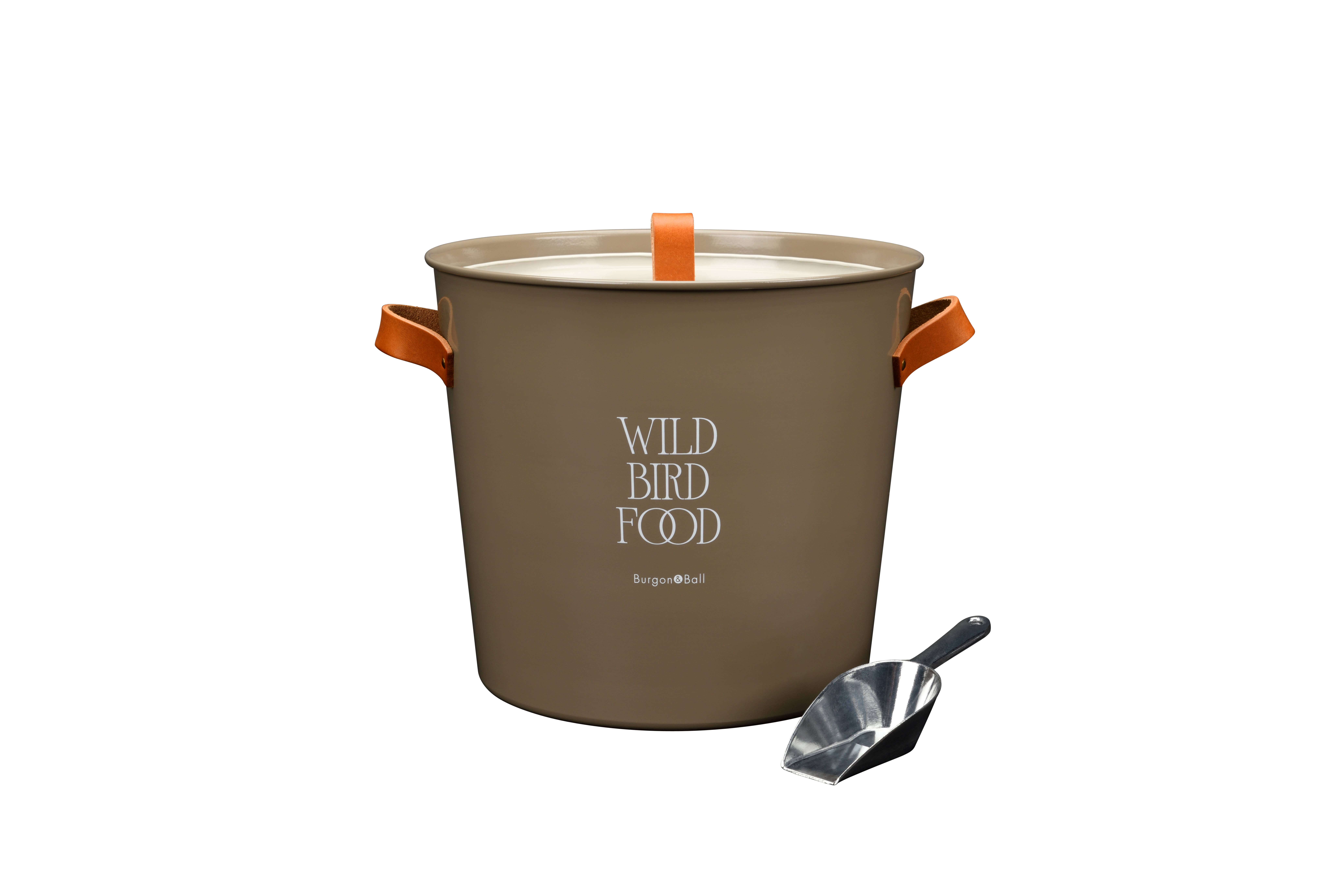 Burgon and Ball – wholesale Bird feeder – NEW Wild Bird Feed Tin - Truffle1