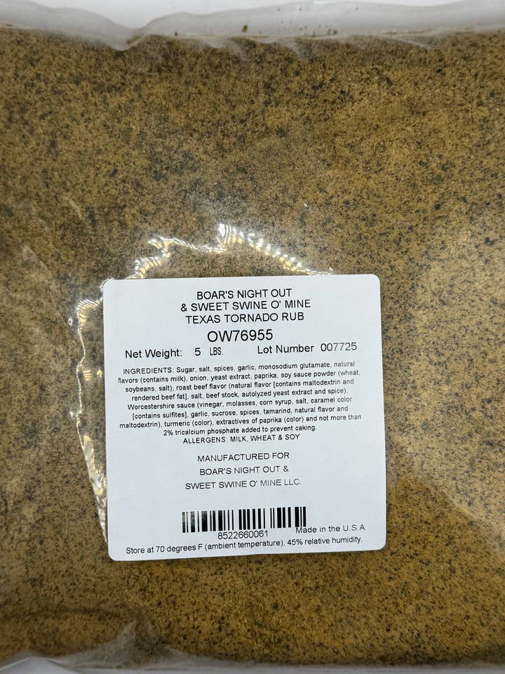 Sweet Swine O' Mine and Boars Night Out Texas Tornado 5# Bag for wholesale by Sweet Swine O' Mine