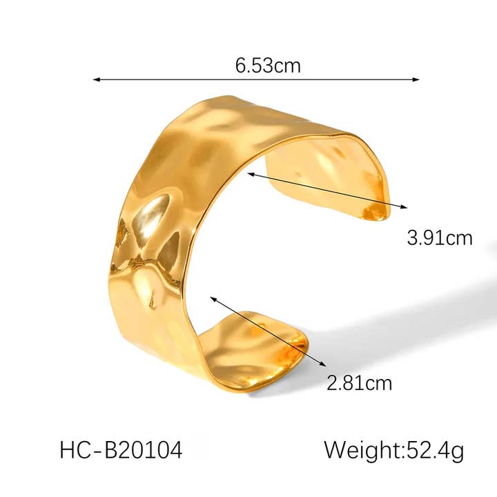 Sweet Cherry Sky - Wholesale Jewelry - Men's - Large Gold or Silver Cuff Gold Plated6