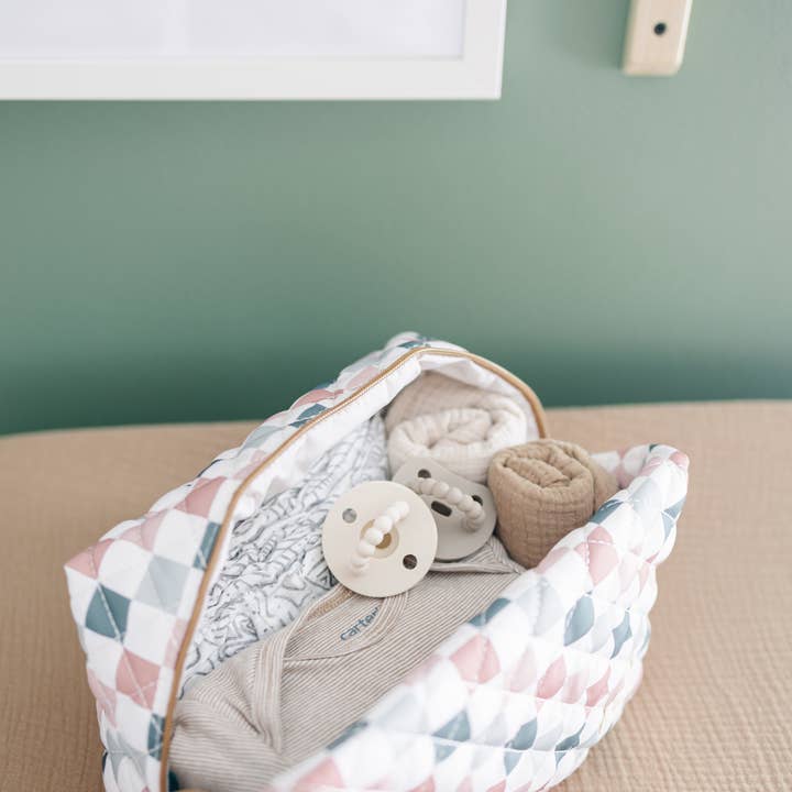 Frederick Family Co. - Wholesale Makeup/Cosmetic Bag - Quilted Carry All Pouch for Women – Large Makeup Organizer Bag, Stand Up Toiletry Case, Wide Zipper Opening, Cute Travel Pouch16