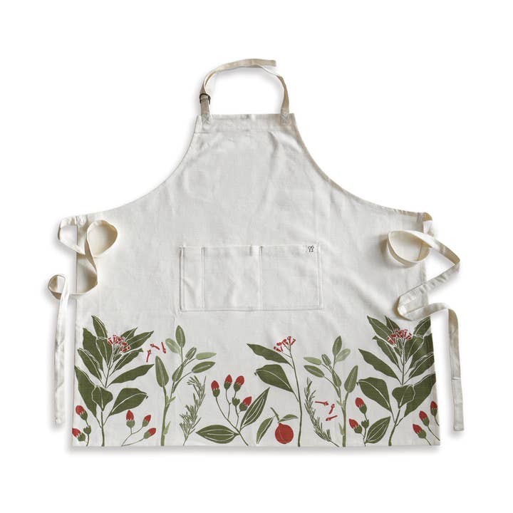 Festive Flavors Organic Apron for Kitchen and Garden for wholesale by June & December