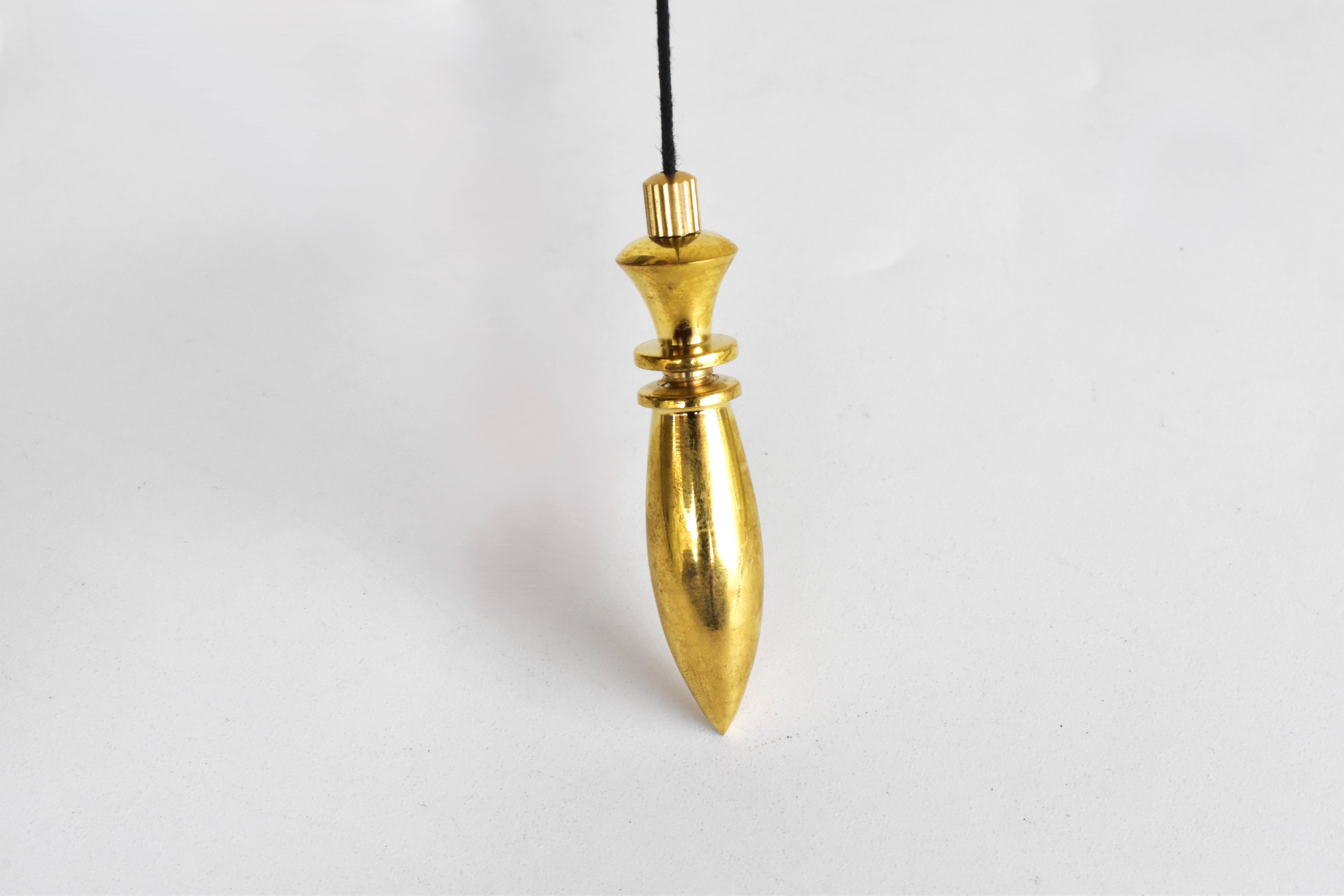 Soothing Crystals - Wholesale Meditation Supplies - Bullet Brass Pendulum Silver Metal Egyptian Pendulums3