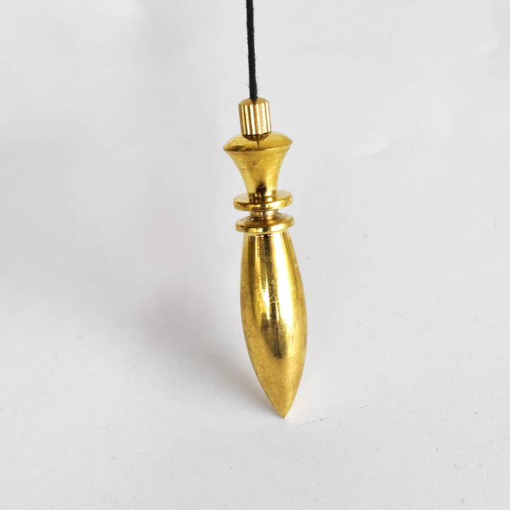 Soothing Crystals - Wholesale Meditation Supplies - Bullet Brass Pendulum Silver Metal Egyptian Pendulums3