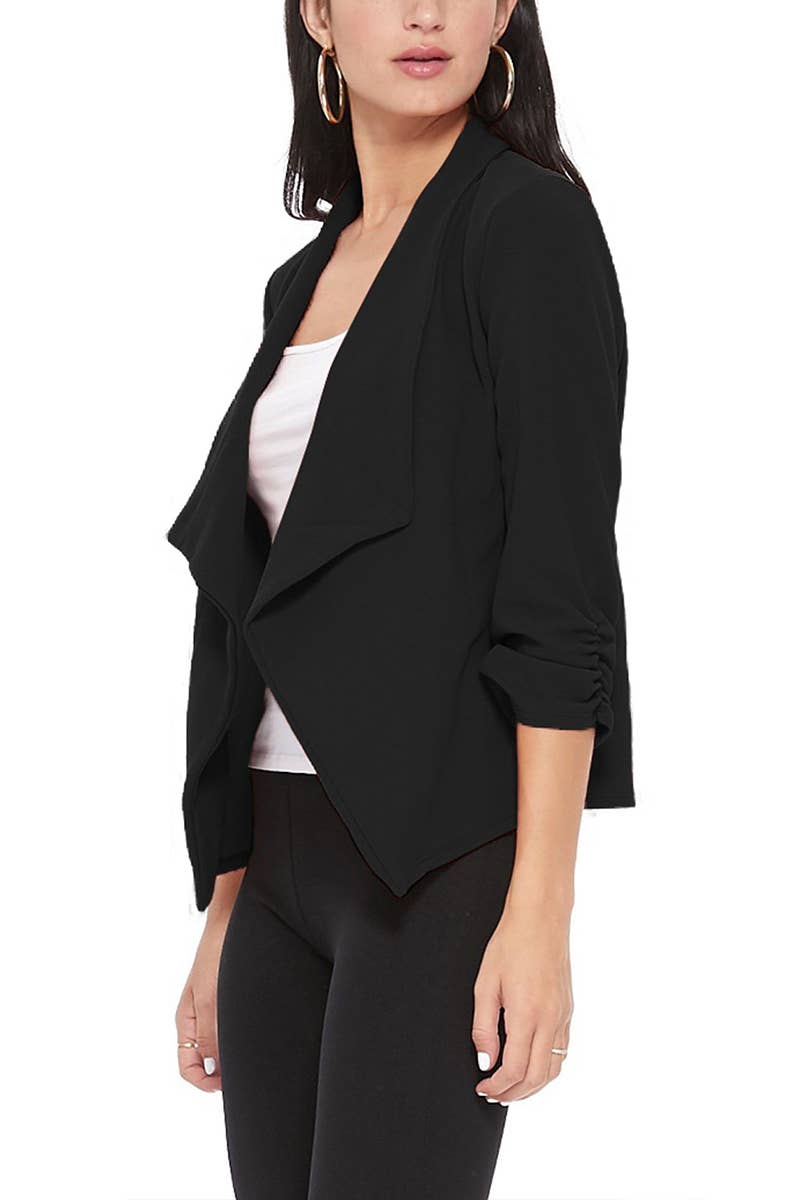 MOA COLLECTION - Vente Blazer – femme - Veste Blazer Décontractée pour Femme - Silhouette Ajustée1