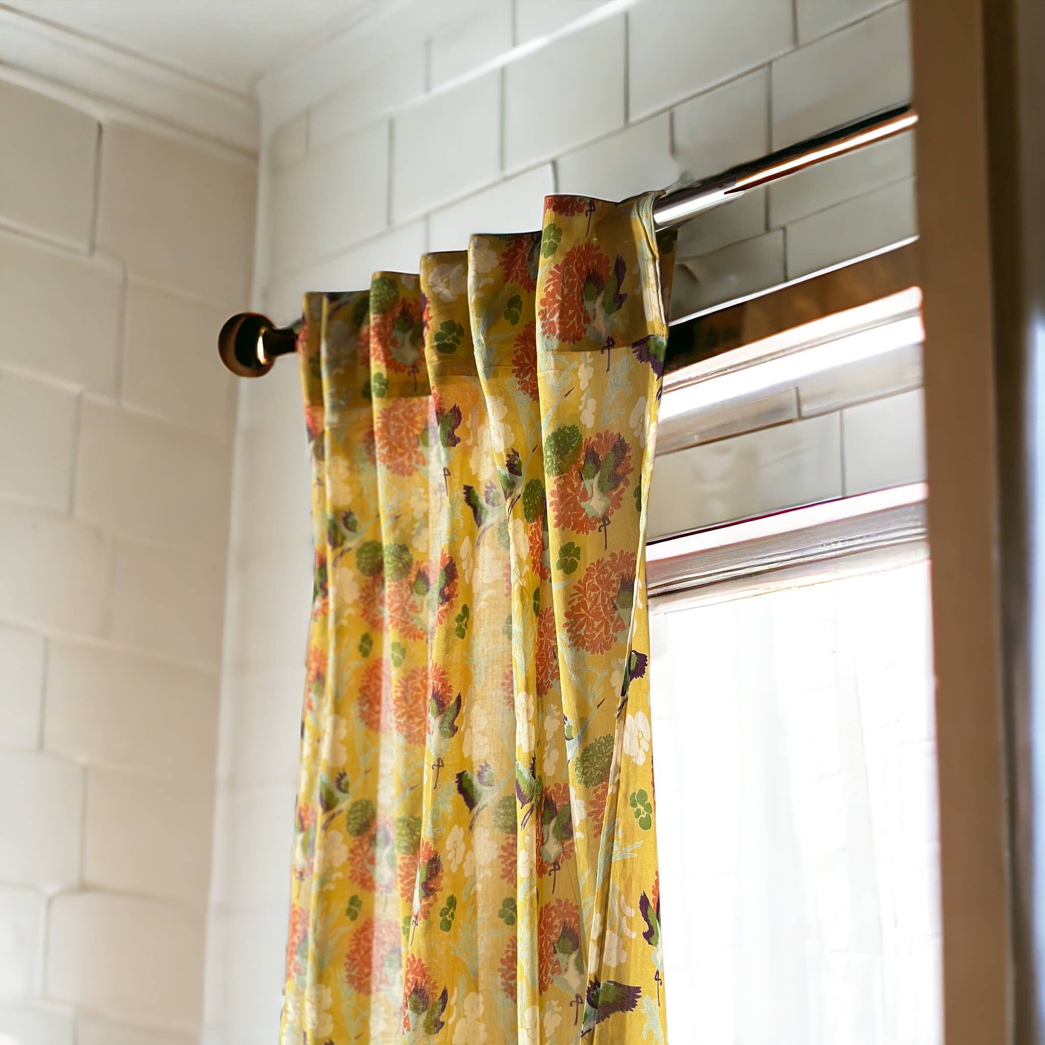 Annahmol - Wholesale Curtain - Vintage Inspired Botanical Sheer Curtains: Assorted Prints26