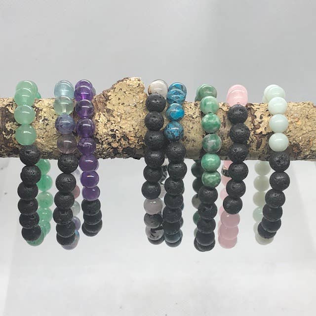 Iamtra – Pulseira de missangas por atacado – Pilha de lava de jade Qinghai1