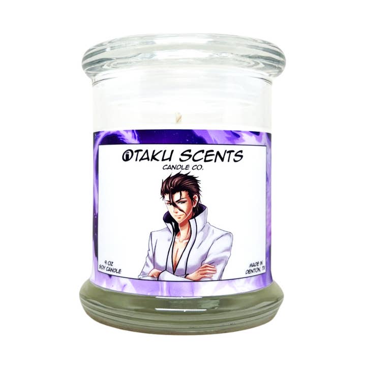 Otaku Scents - Wholesale Jar/Filled Candle - Aizen 9oz Soy Jar Candle - Bergamot & Patchouli Scent0
